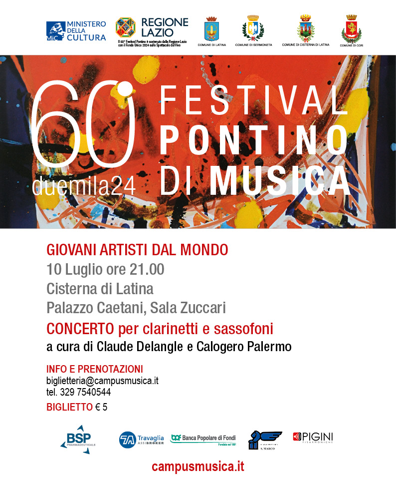 CONCERTO 10 LUGLIO FESTIVAL PONTINO