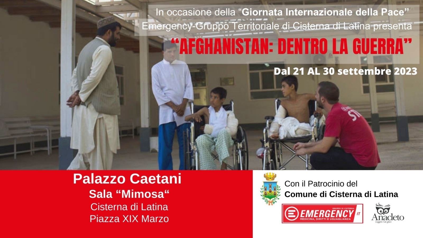 Emergency mostra 20 anni Afghanistan - locandina