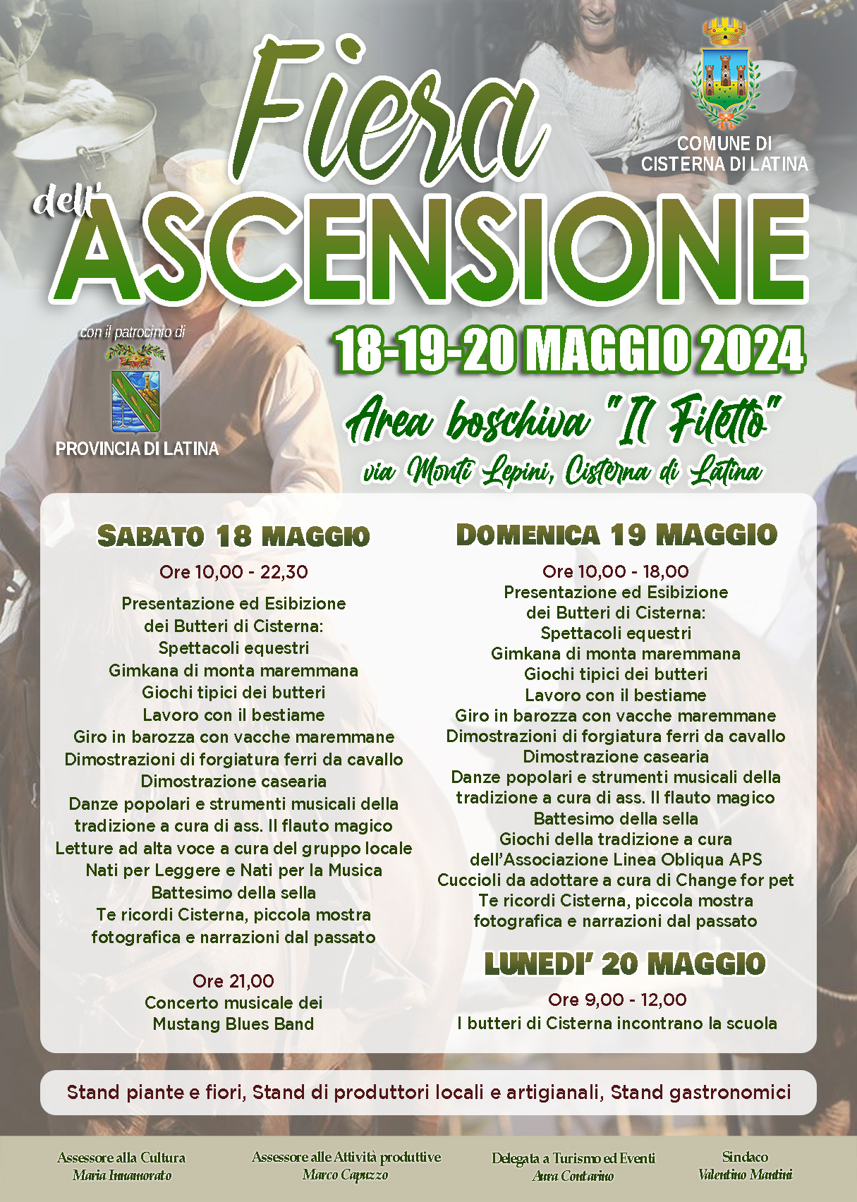 locandina rievocazione Fiera Ascensione 18, 19, 20 maggio 2024