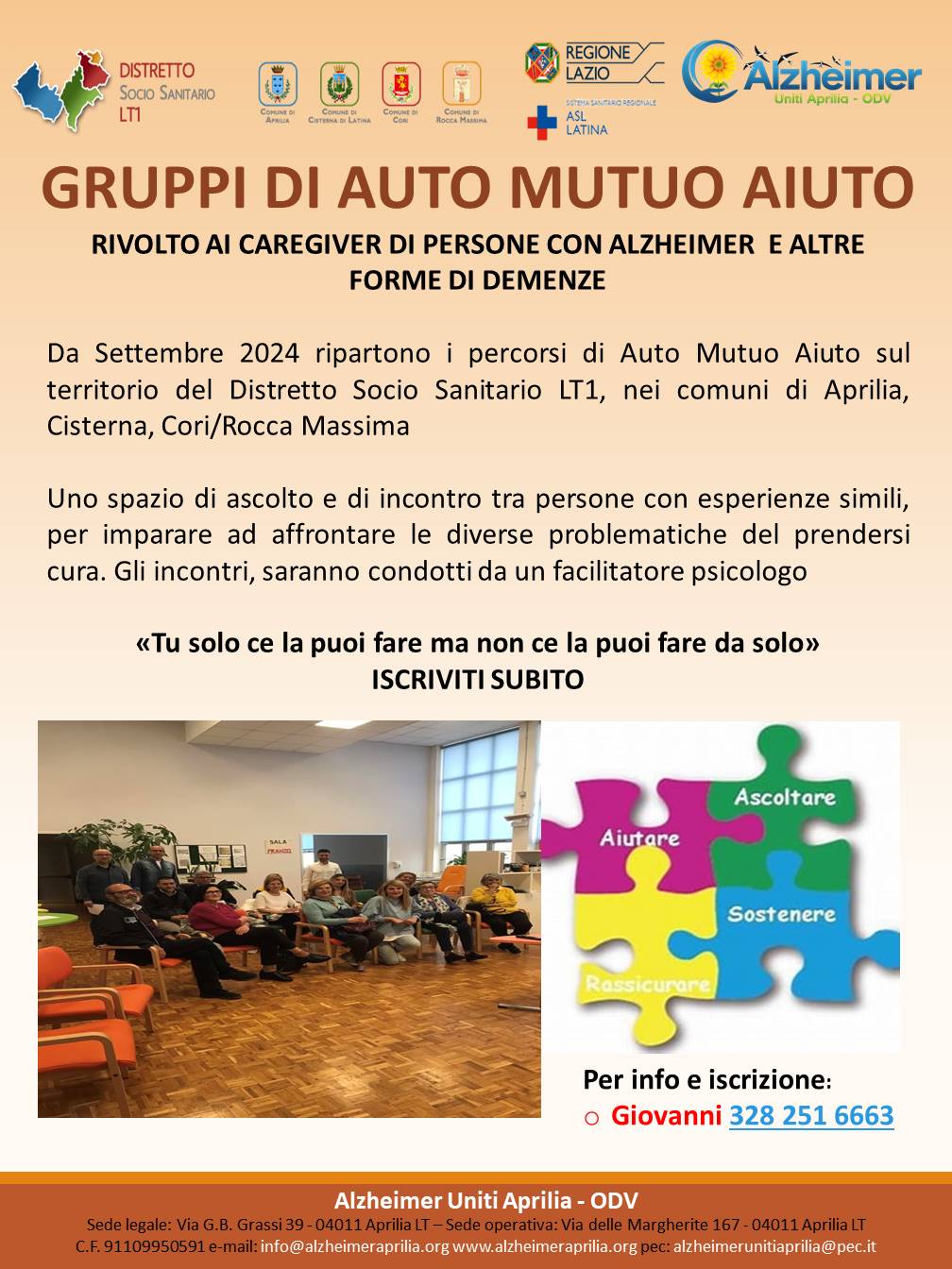 Locandina Gruppi di Auto Mutuo Aiuto