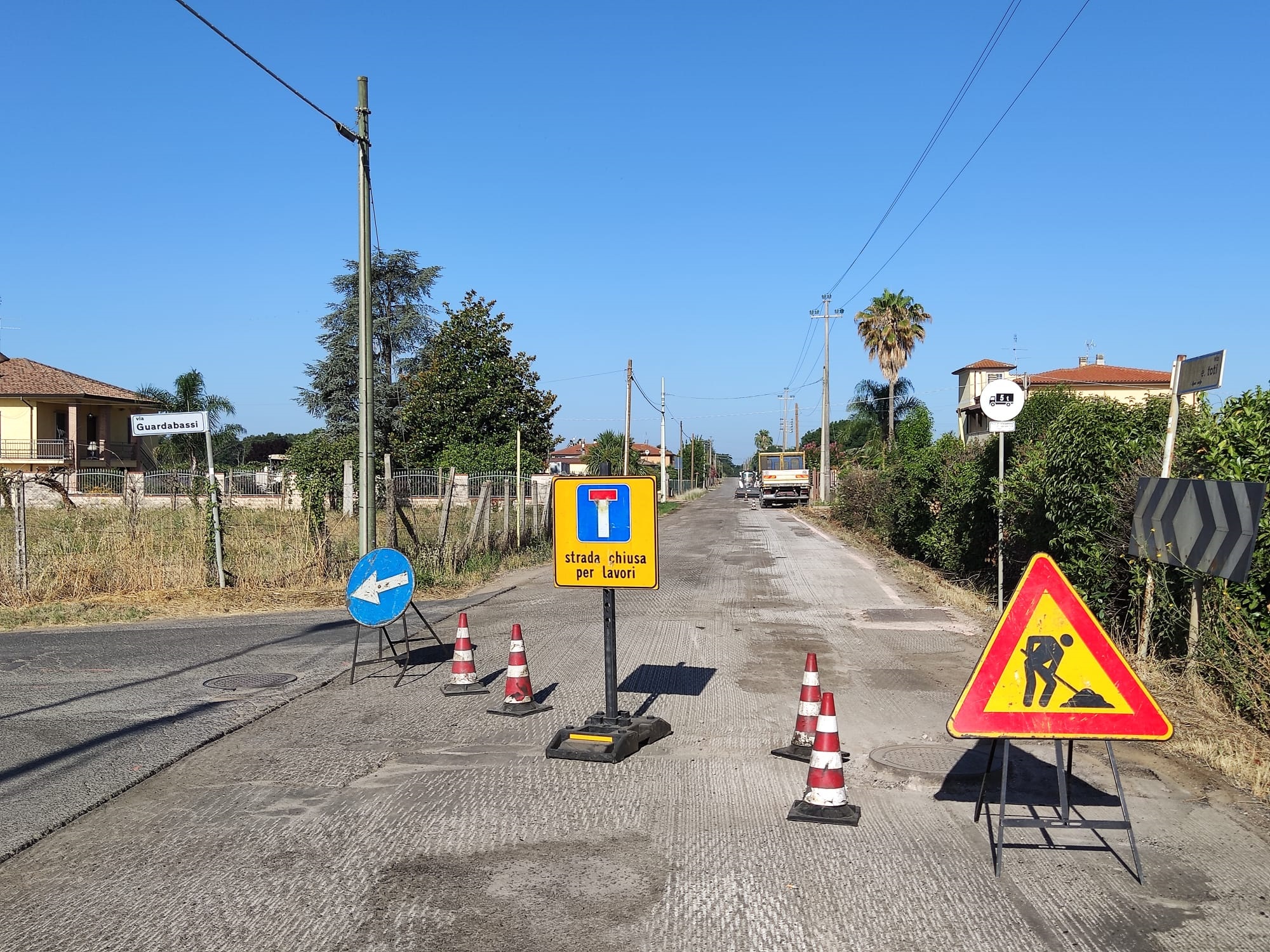 Lavori in via Toti secondo stralcio