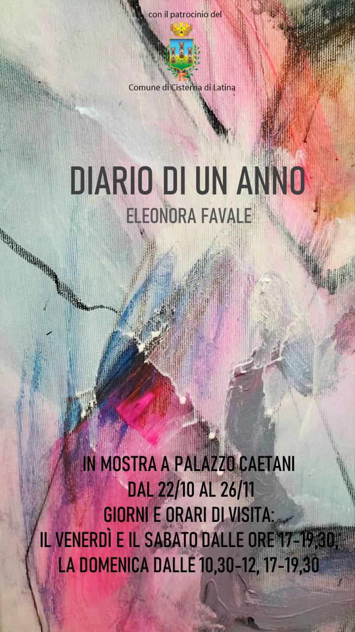 Locandina mostra "Diario di un anno" di Eleonora Favale