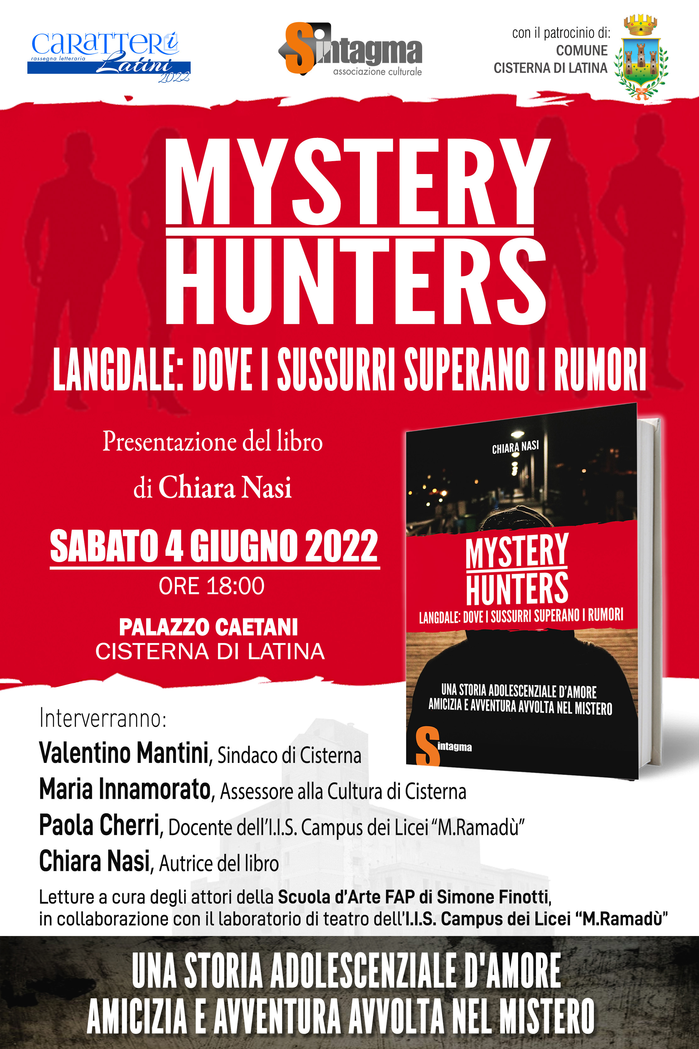 Locandina presentazione libro "Mystery hunters"