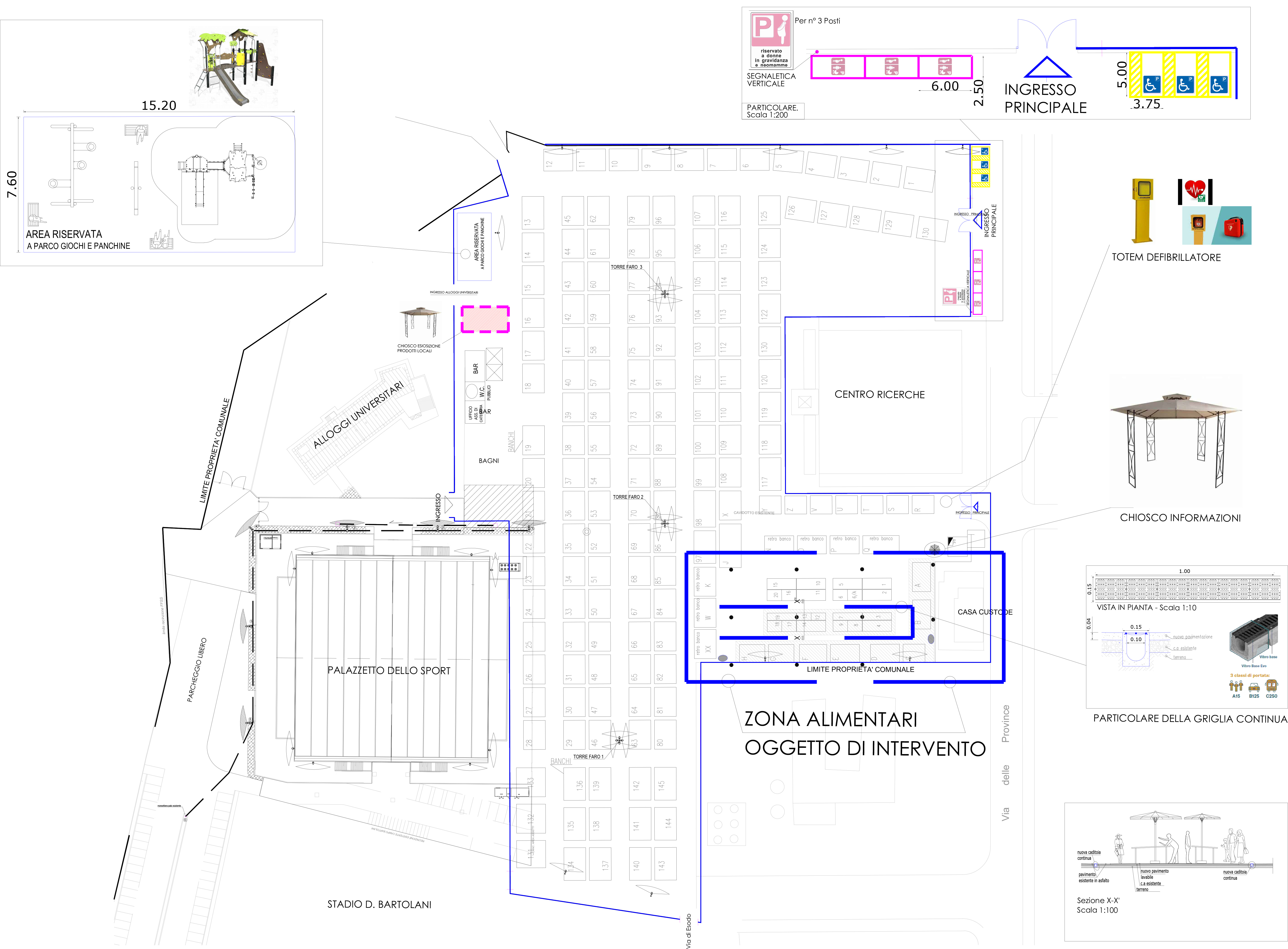 Progetto riqualificazione area mercato