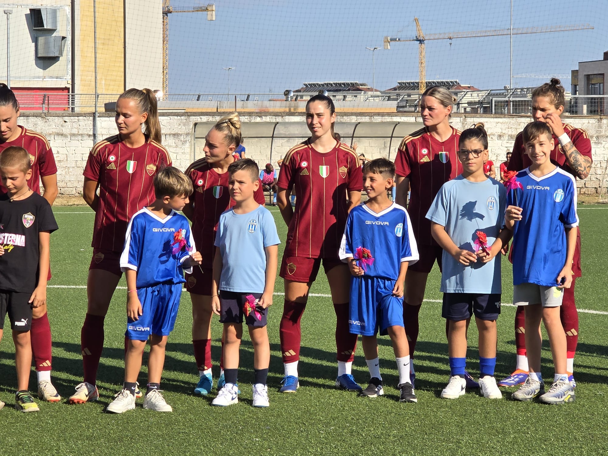 Alcune calciatrici della AS Roma