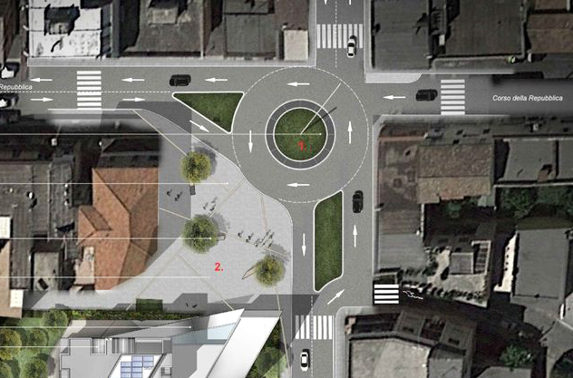 Progetto rotatoria Piazza Battisti