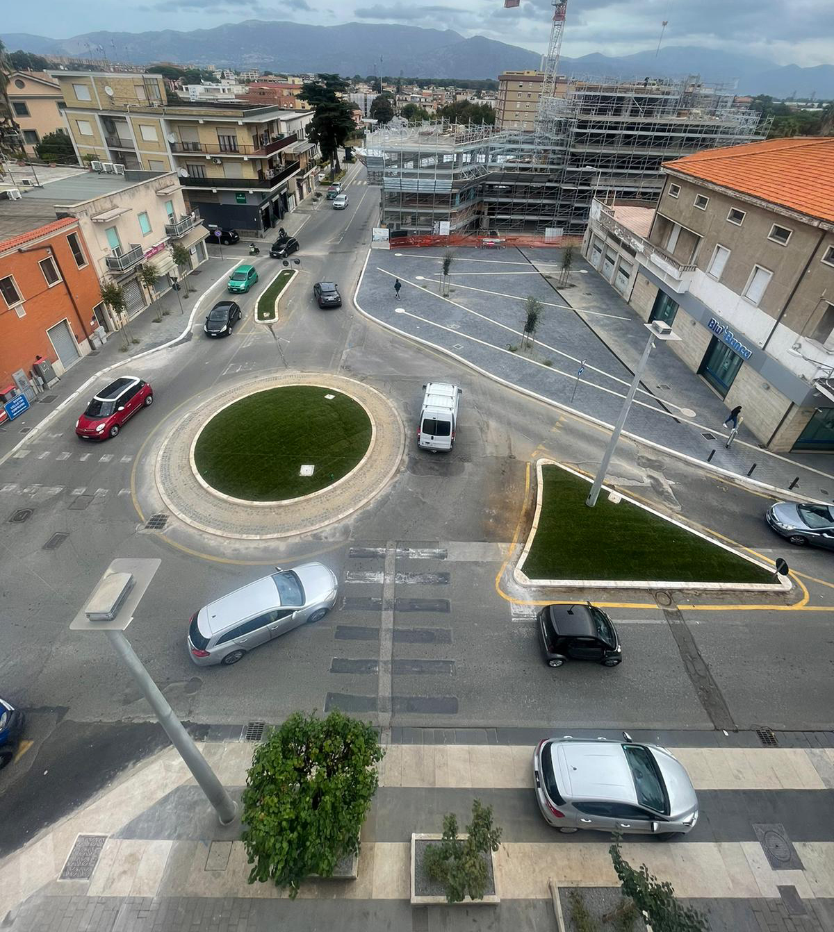 Lavori in corso su Piazza Battisti