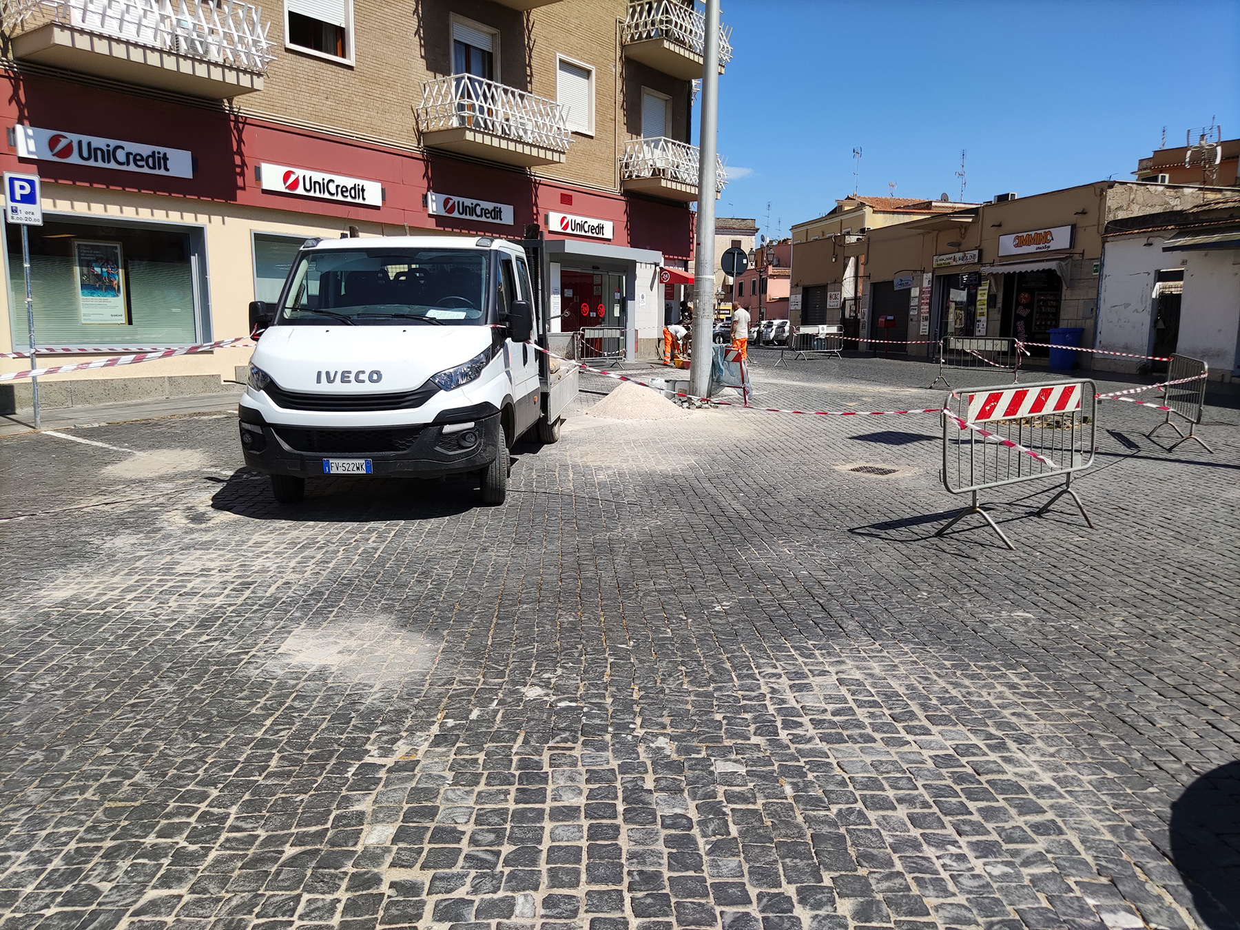 manutenzione pavimentazione Piazza XIX Marzo