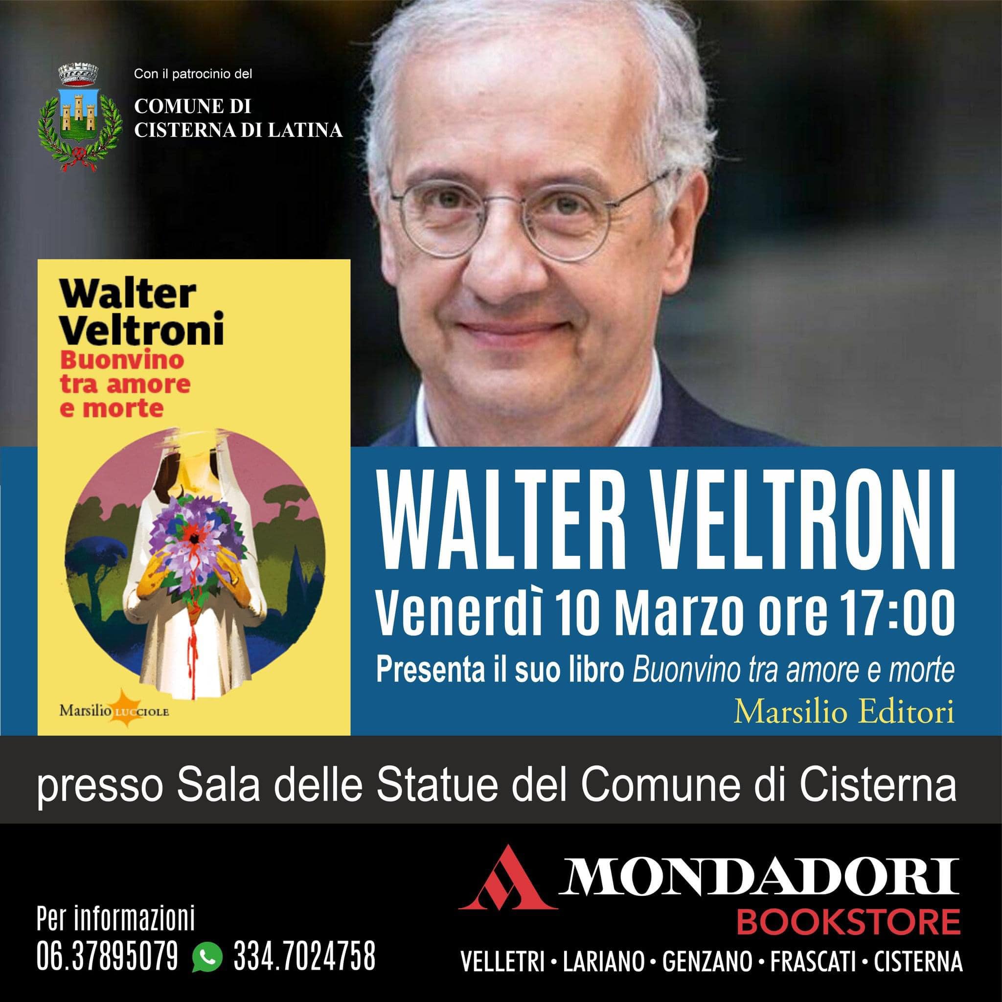 Locandina incontro Walter Veltroni