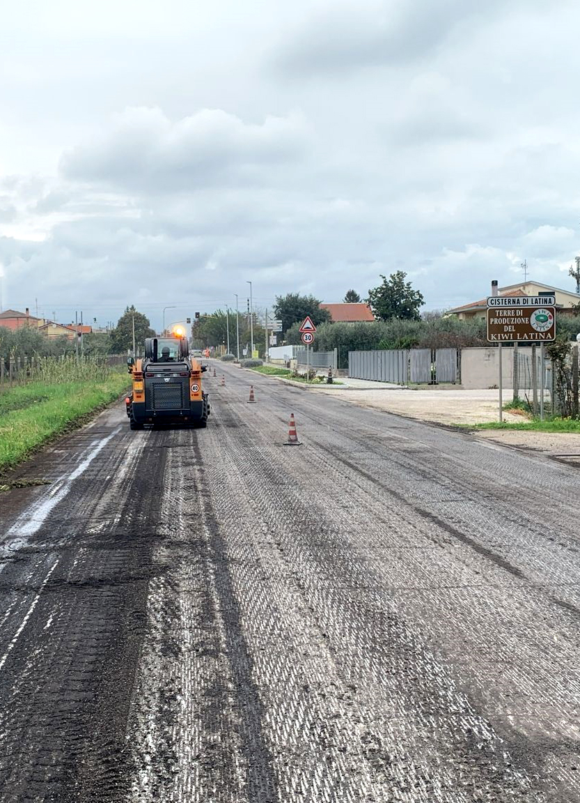 Lavori di rifacimento via Provinciale per Latina